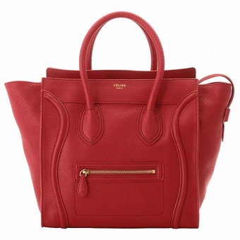 CELINE セリーヌ バッグ コピー ボックス型 トートバッグ 16521 3GFL 27EDレッド（金具：ゴールド）